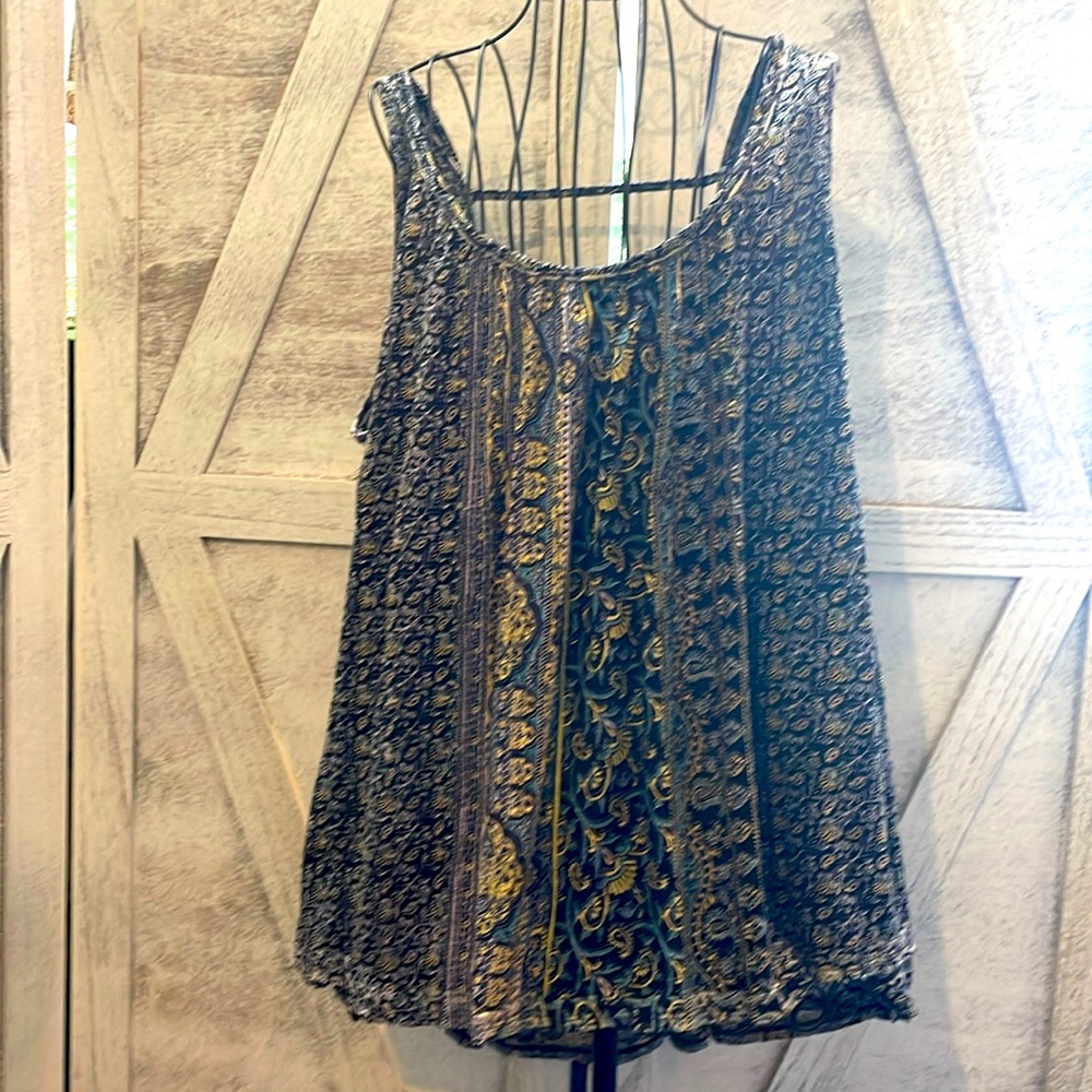Free People Boho drop back top XS